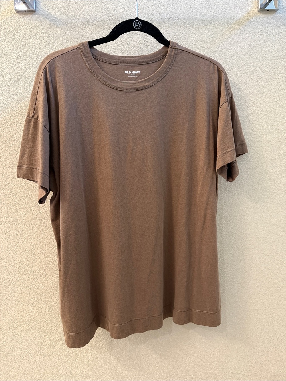 Old Navy Tan Oversized EveryWear Tunic T-Shirt
